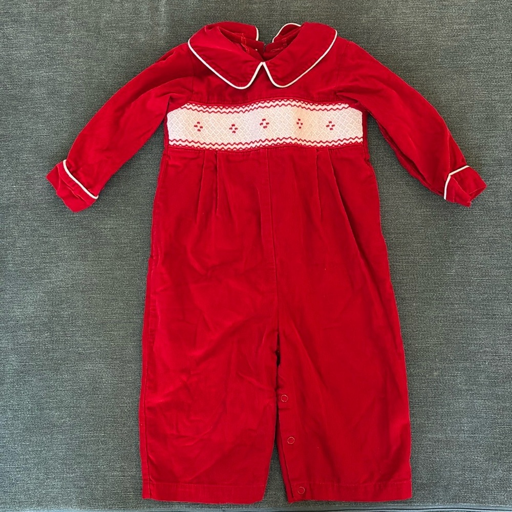 SuCre Red Collared Christmas Longall